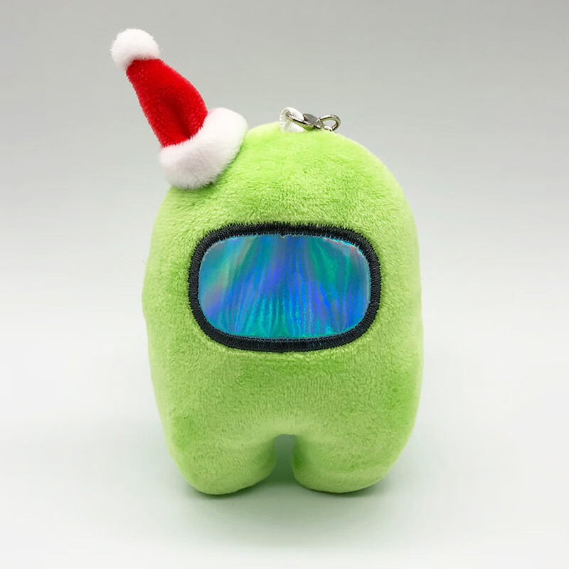 amongus在我们之间太空狼人游戏周边全套新年炫彩毛绒公仔挂件玩具