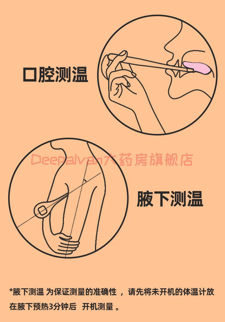 孕橙shecare电子基础体温计家用温度计口腔女性备孕记录表测排卵期