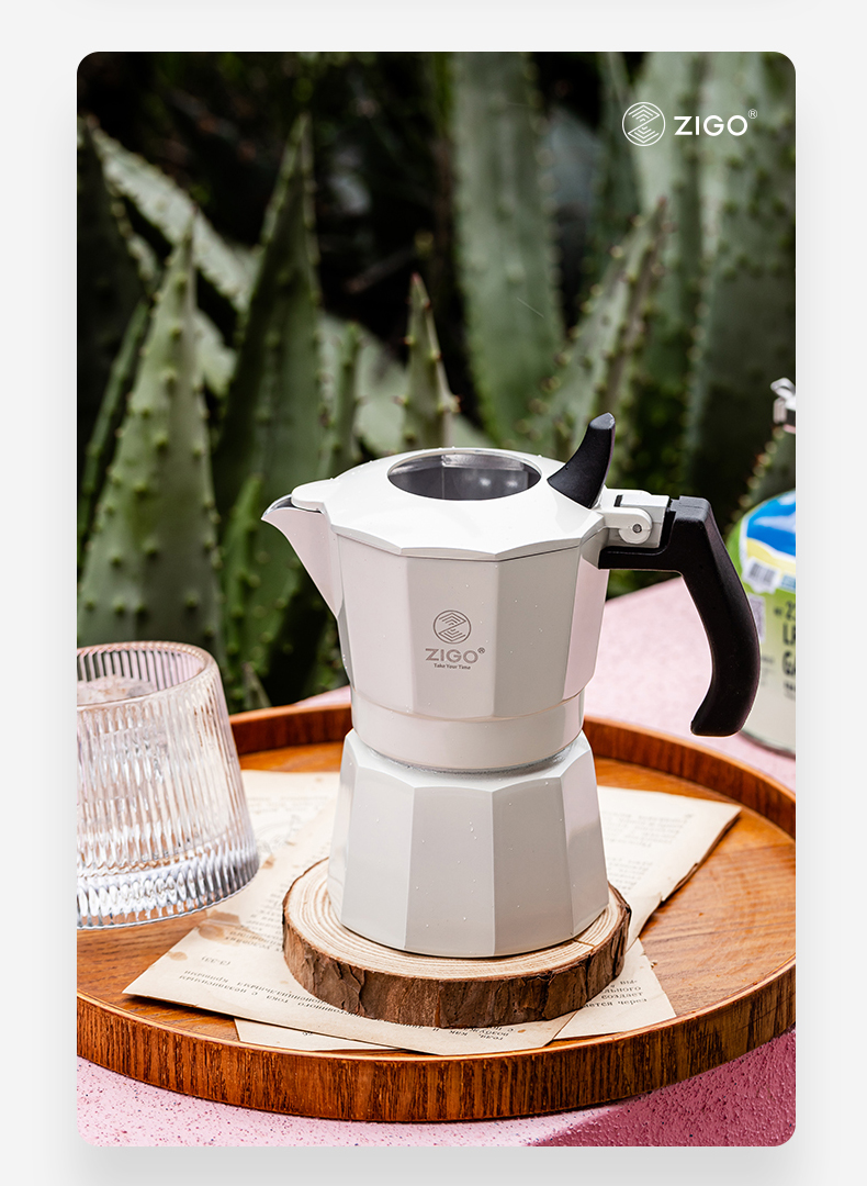 zigo摩卡壶双阀手冲煮咖啡壶器具咖啡机电煮壶家用套装户外意式