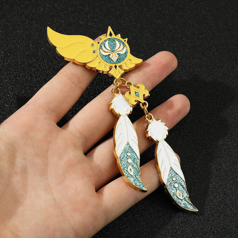 游戏周边原神巴巴托斯温迪神之眼金属徽章简约时尚百搭饰品夜光神之眼