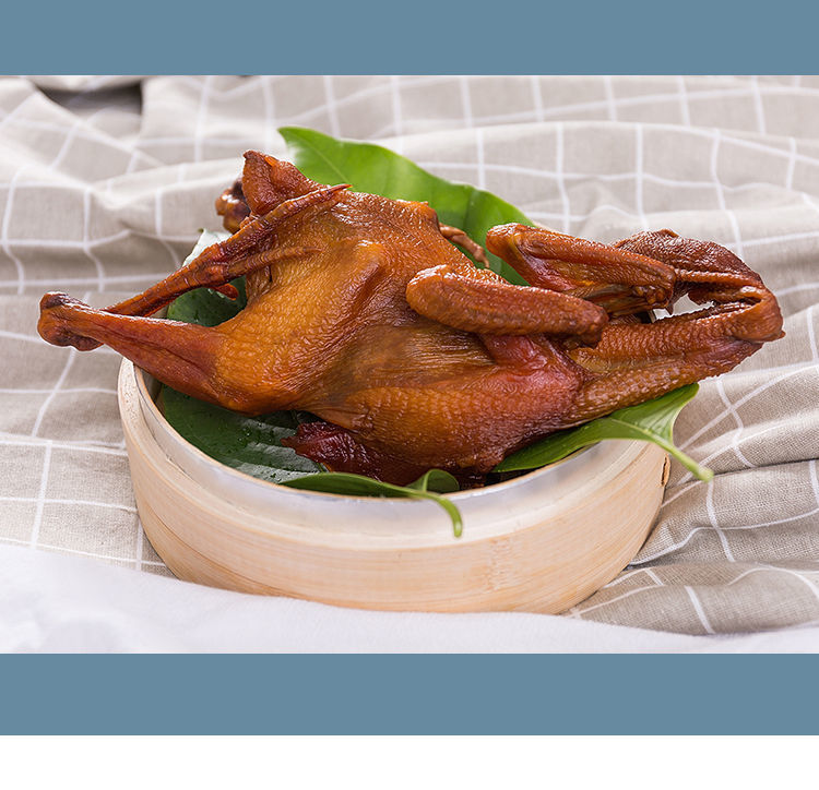 藤桥熏鸡 温州特产全鸡大鸡三黄鸡熟鸡 熟熏鸡净重400克【常温保存】