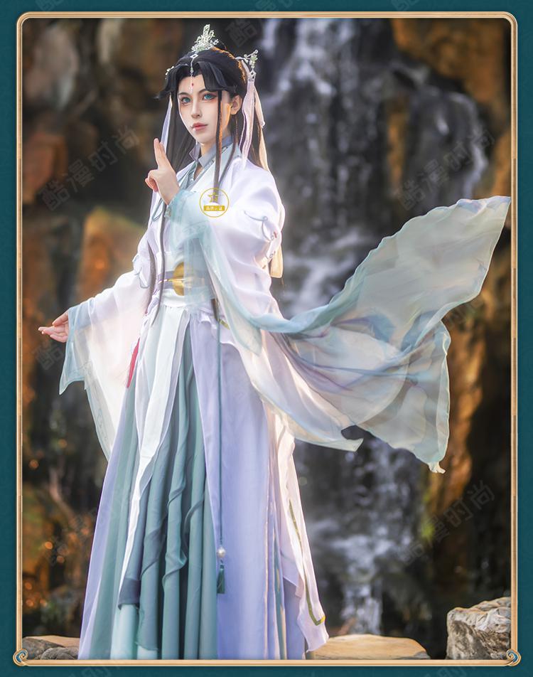 天官赐福风师青玄cos服风师娘娘雨师古装汉服假发cosply服装女 风师