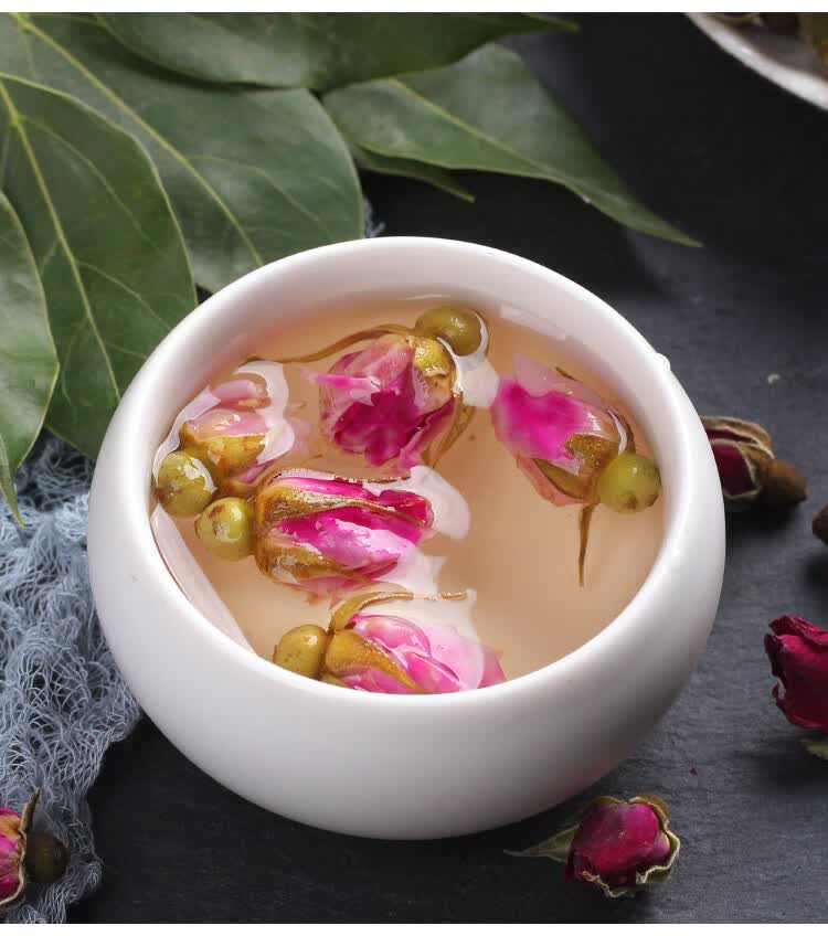玫瑰花茶干玫瑰花茶泡茶平阴玫瑰花瓣食用泡水无琉非特级散装500g定制
