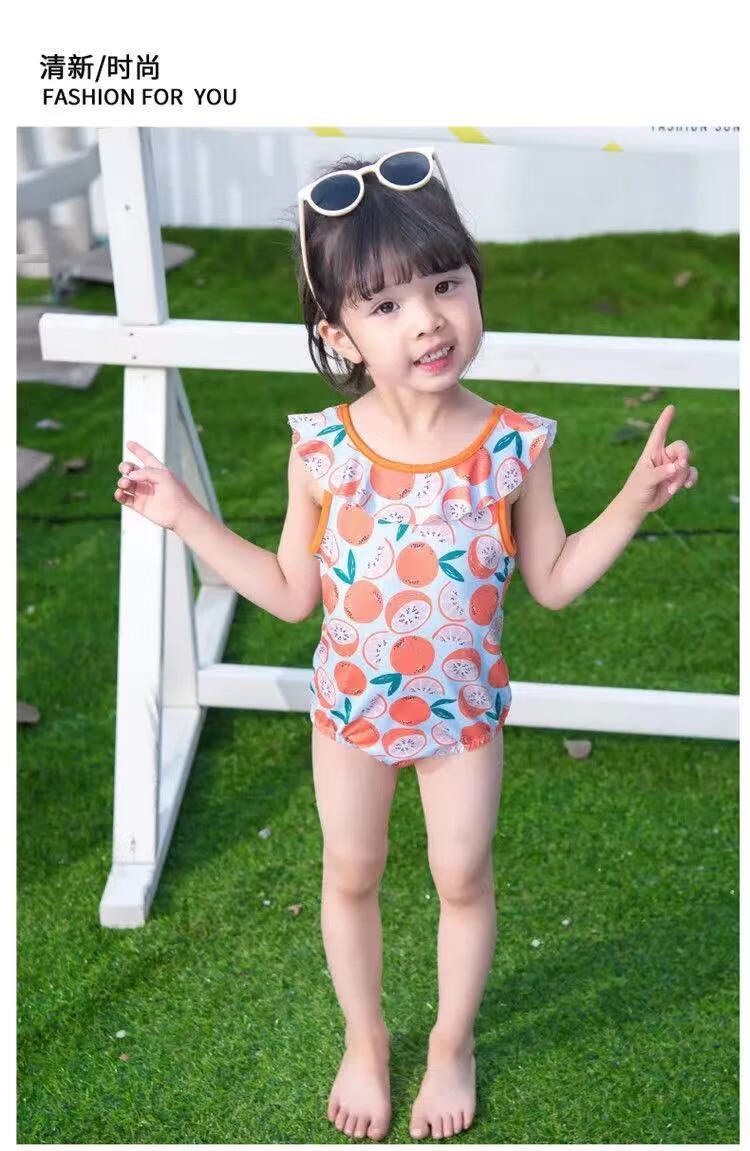 女童连体泳衣夏装2022新款韩版泳装宝宝儿童小公主夏天海边游泳衣连体