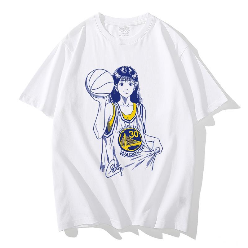 满璇原宿风灌篮高手赤木晴子24号篮球衣服运动oversize宽松学生短袖