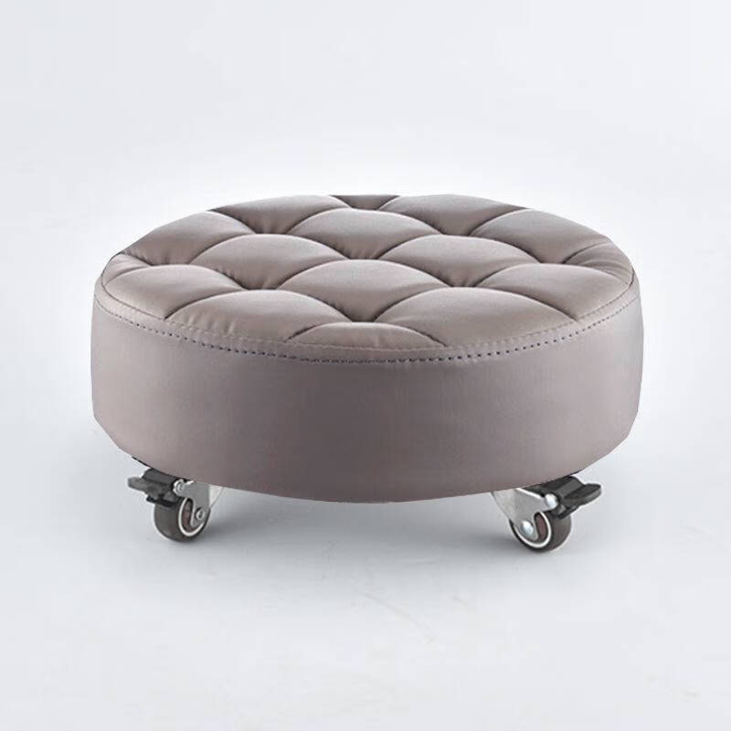 万向轮小矮凳 创意学步凳圆凳带轮小凳子家用滑轮矮凳美缝擦地小板凳