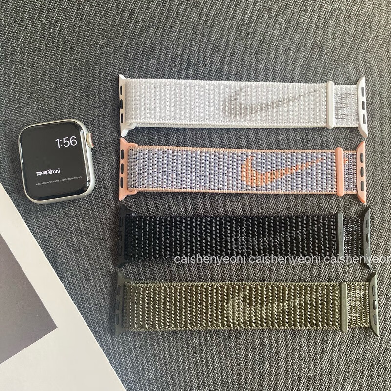 苹果手表表带原装 苹果手表带尼龙编织回环 appleiwatch764321/se魔术