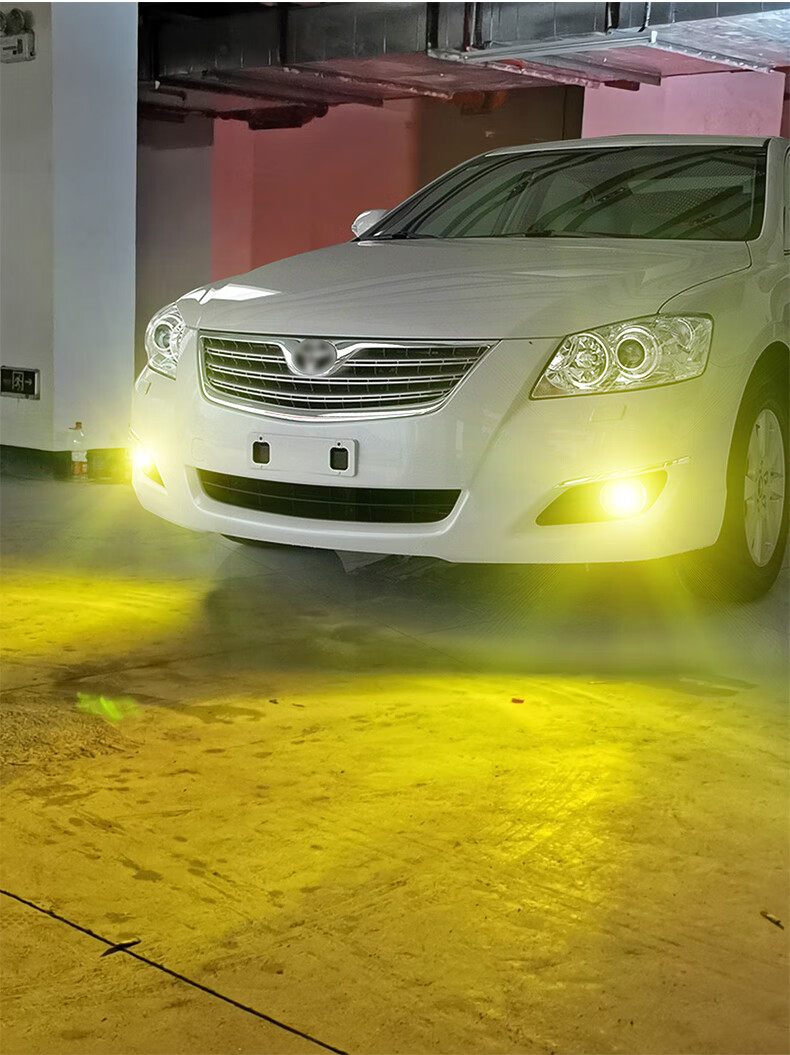 适用丰田6代凯美瑞0614款08雾灯09灯泡07黄金光七六代凯美瑞改装双色