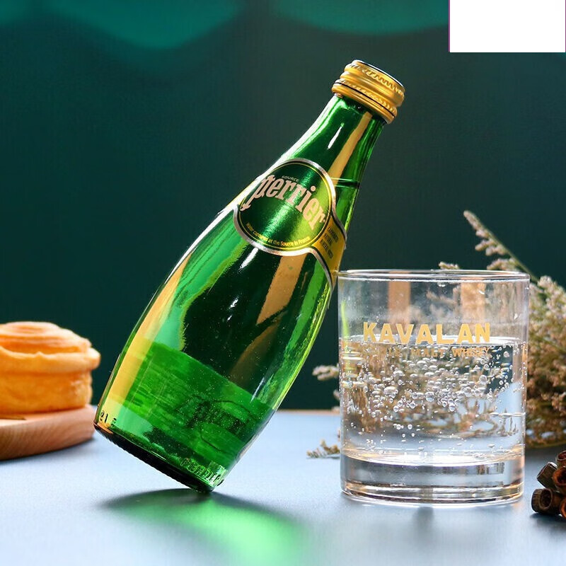 巴黎水perrier 330ml*4瓶 多规格多口味 气泡水 含气 矿泉水 原味