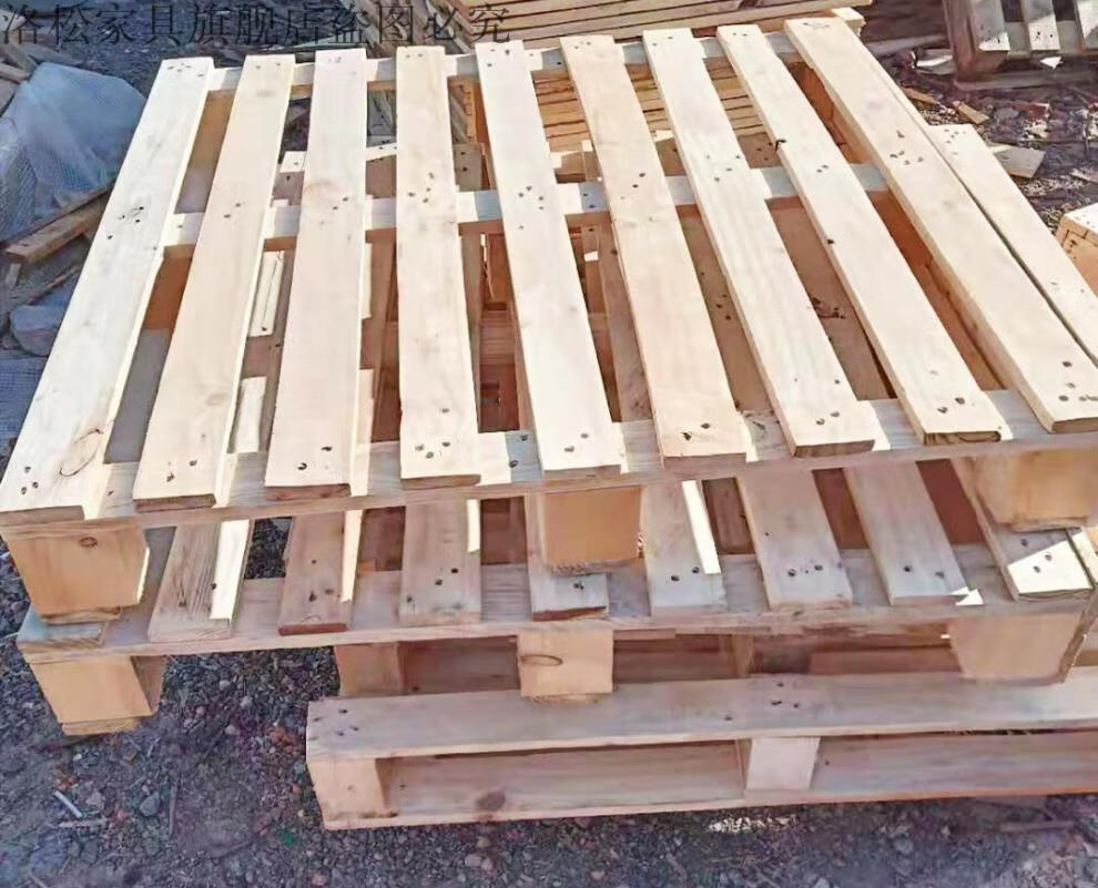 欧标实木托盘免熏蒸出口胶合板垫仓板叉车托盘货物托盘卡板防潮板 八