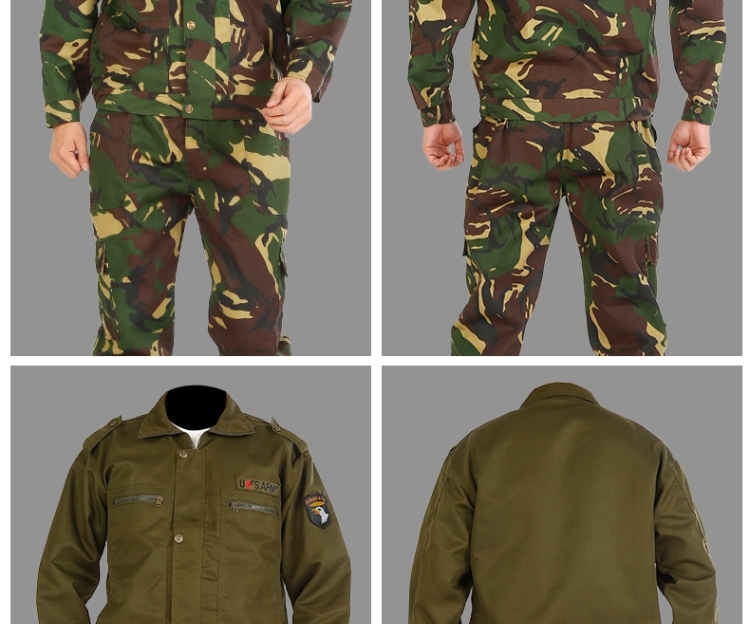 军训服装初高中大学生迷彩服服套装男女学生夏季薄款草绿色服耐磨劳保