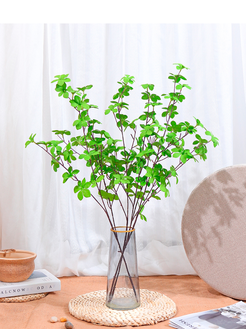 喜莱卡仿真绿植仿真花日本吊钟单枝马醉木叶假树枝客厅植物装饰北欧