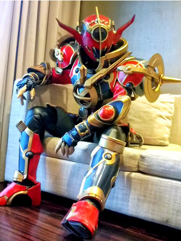 假面骑士皮套cosplay全身圣刃冰狮子皮套真人可穿假面骑士build皮