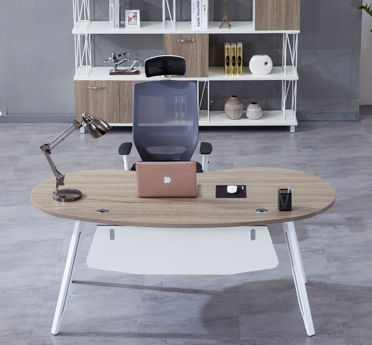 女总裁办公桌烤漆造型桌办公简约现代经理桌办公台轻奢时尚创意办公
