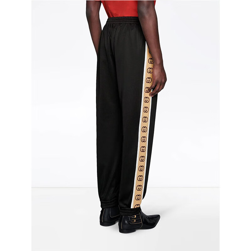 预售预计两周左右发货 gucci/古驰 19年新款双g棉质抽绳男士运动裤