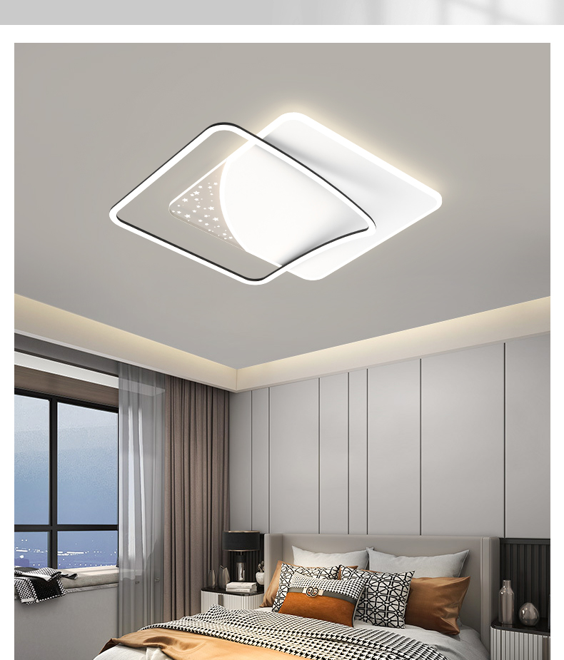 2022新款八度灯具 八度客厅灯现代简约led吸顶灯创意轻奢卧室灯房北欧
