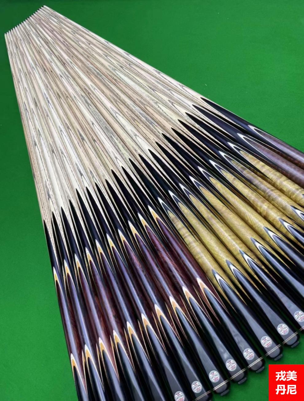 琼森波茨杆式台球杆桌球杆通杆中8手工斯诺克球杆套装波茨杆天工祥瑞