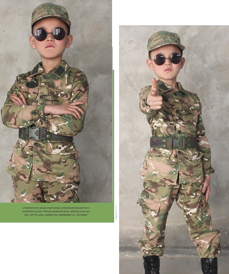 简梦伊儿童服装小孩迷彩服套装儿童军训迷彩服套装夏令营衣服幼儿迷彩
