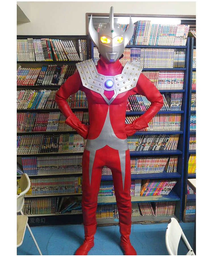 奥特曼cos皮套可穿戴皮套奥特的曼皮套头盔摆件1:1可穿戴身盔甲eva