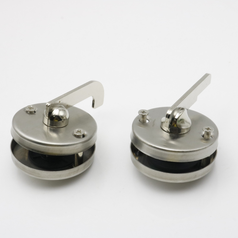 公共卫生间隔断五金配件厕所连接件不锈钢有无人指示门锁门扣平装门