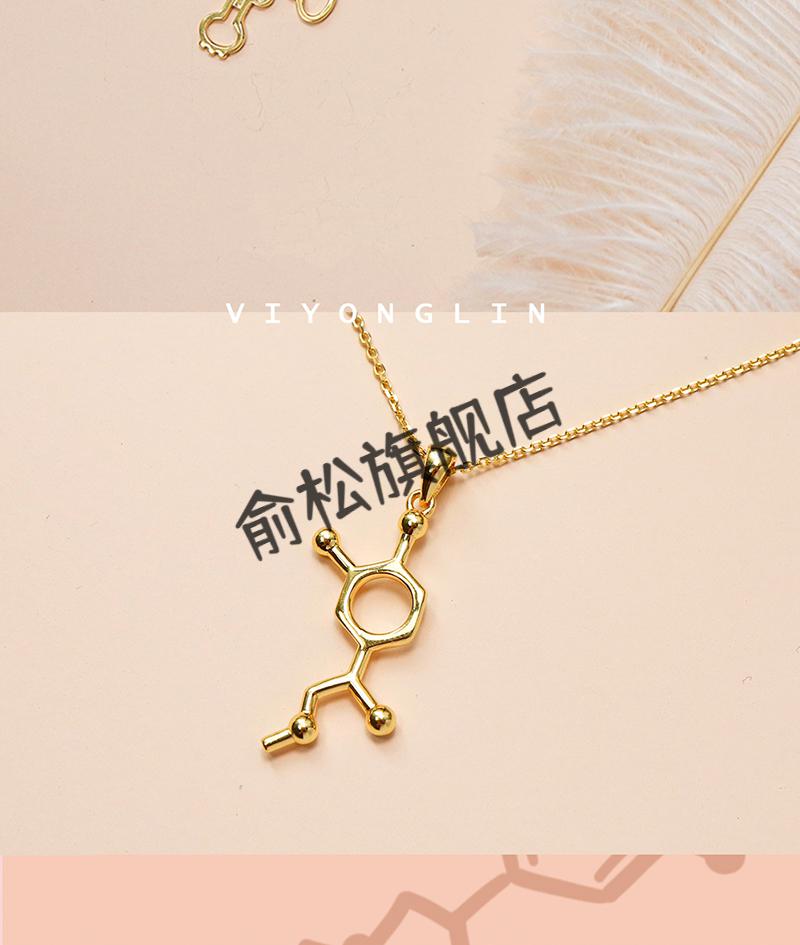 转运rna项链化学元素项链多巴胺转运rnas925银毕业生日送礼物 不要