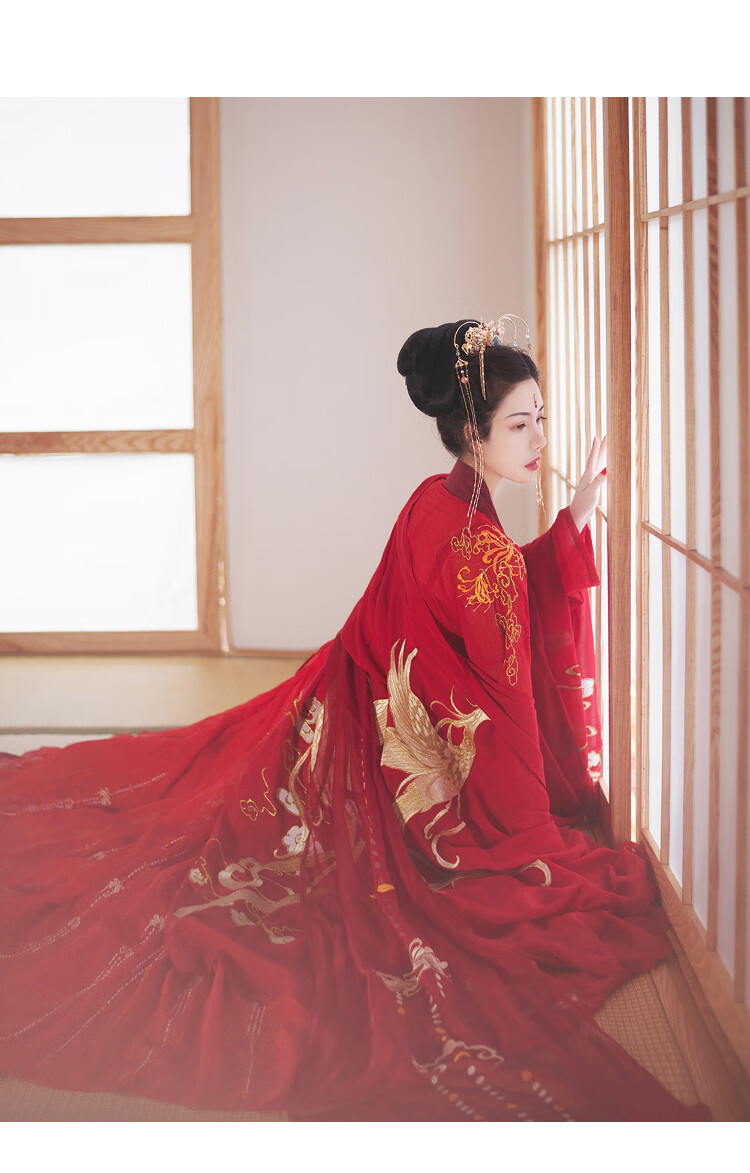 凤冠霞帔整套婚纱古装婚服凤求凰汉服女风花嫁齐腰春秋仙气飘逸古风