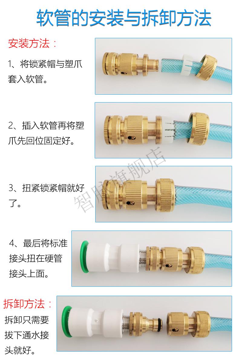 ppr快速接头安装示意图图片