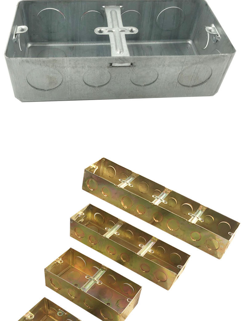 定制墙体预埋线盒加厚金属铁底盒86型明暗装预埋盒墙壁地盒插座开关盒