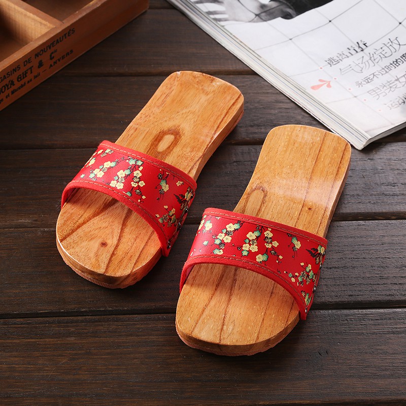 木屐拖鞋男木拖鞋木鞋日式烧桐木屐 高跟一字拖字拖 女士凉拖鞋脚木