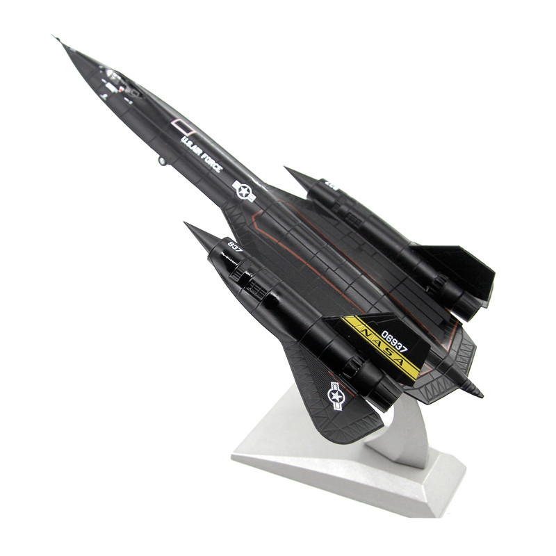 美国sr-71黑鸟侦察机收藏模型nasa成品合金sr71飞机摆件1:144 1:144