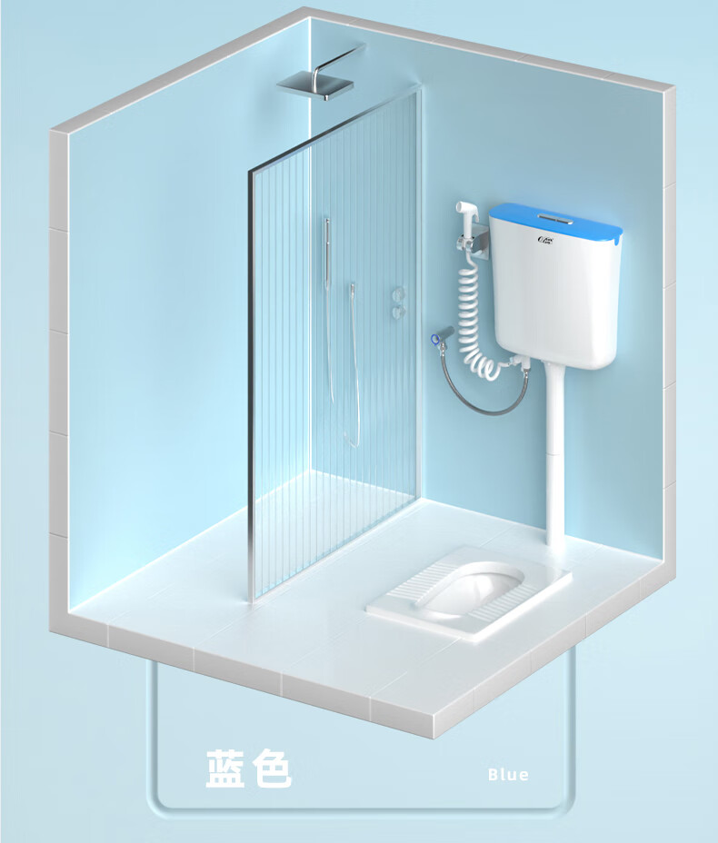 欧诺莎厕所水箱 欧诺莎家用卫生间冲水箱蹲厕水箱厕所抽水马桶便池