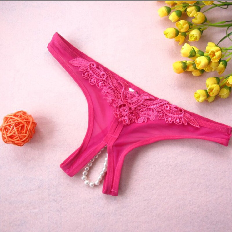 棉逸纪女士内裤性感舒适蕾丝薄女内裤 粉红色 均码【图片 价格 品牌