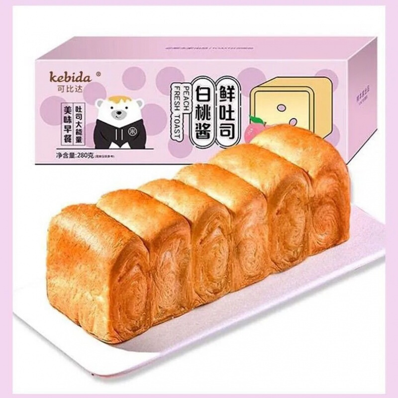 优米熊吐面包营养早餐鲜牛奶椰蓉口味手撕鲜吐短保食品银耳羹15g10包