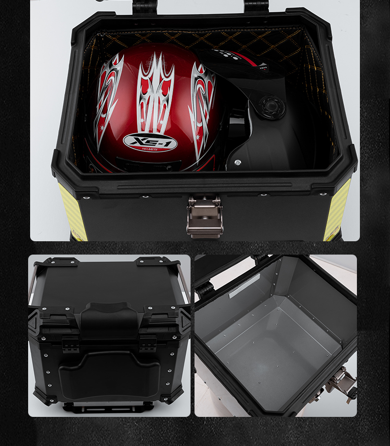 萝卜摩托车尾箱飞车侠摩托车铝合金尾箱后备箱踏板车电动车行李箱工具