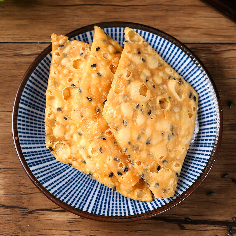 河南特产油炸麻叶子零食小吃纯手工酥脆馓子安徽阜阳麻叶子焦叶子咸味