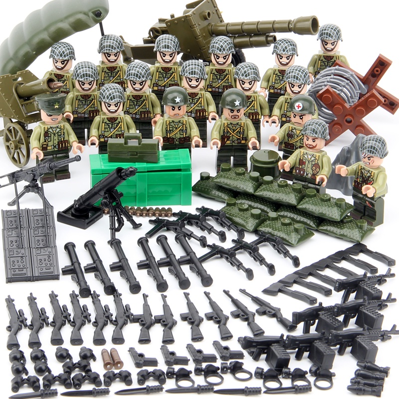 乐高lego军事人仔系列积木八佰士兵特种兵基地拼装男孩子玩具火线争锋