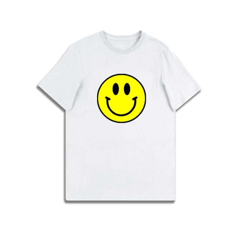 鸿星尔克官方旗舰男夏季同款潮牌smiley笑脸logo短袖t恤男情侣上衣