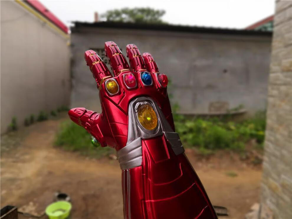 灭霸手套可动手指 灭霸手套钢铁侠无限宝石发光可拆卸儿童成人漫威