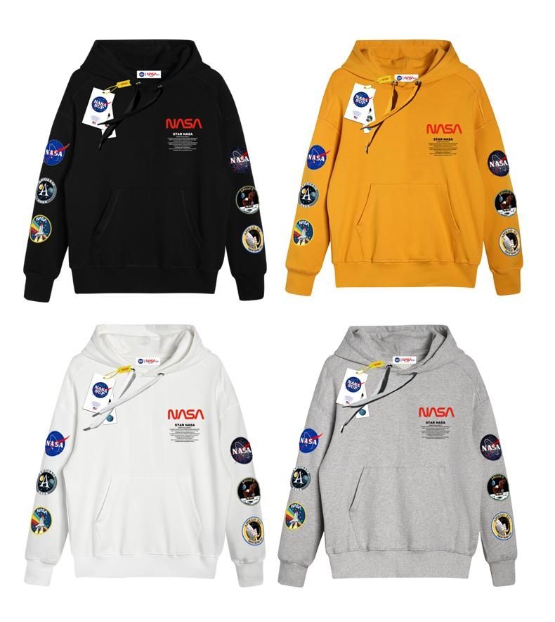nasa gissnasa卫衣男鹦鹏 宇航员情侣宽松潮流连帽衫卫衣男潮流男装