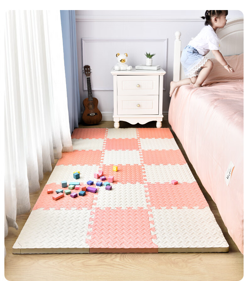 小孩防摔床边垫海绵加厚宝宝防摔垫床边婴儿防摔地垫卧室小孩儿童爬行