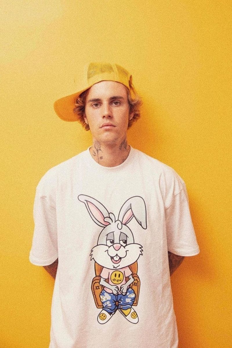 正确版本drewhouse潮牌贾斯汀比伯同款嘻哈宽松纯棉恐龙笑脸松鼠动物