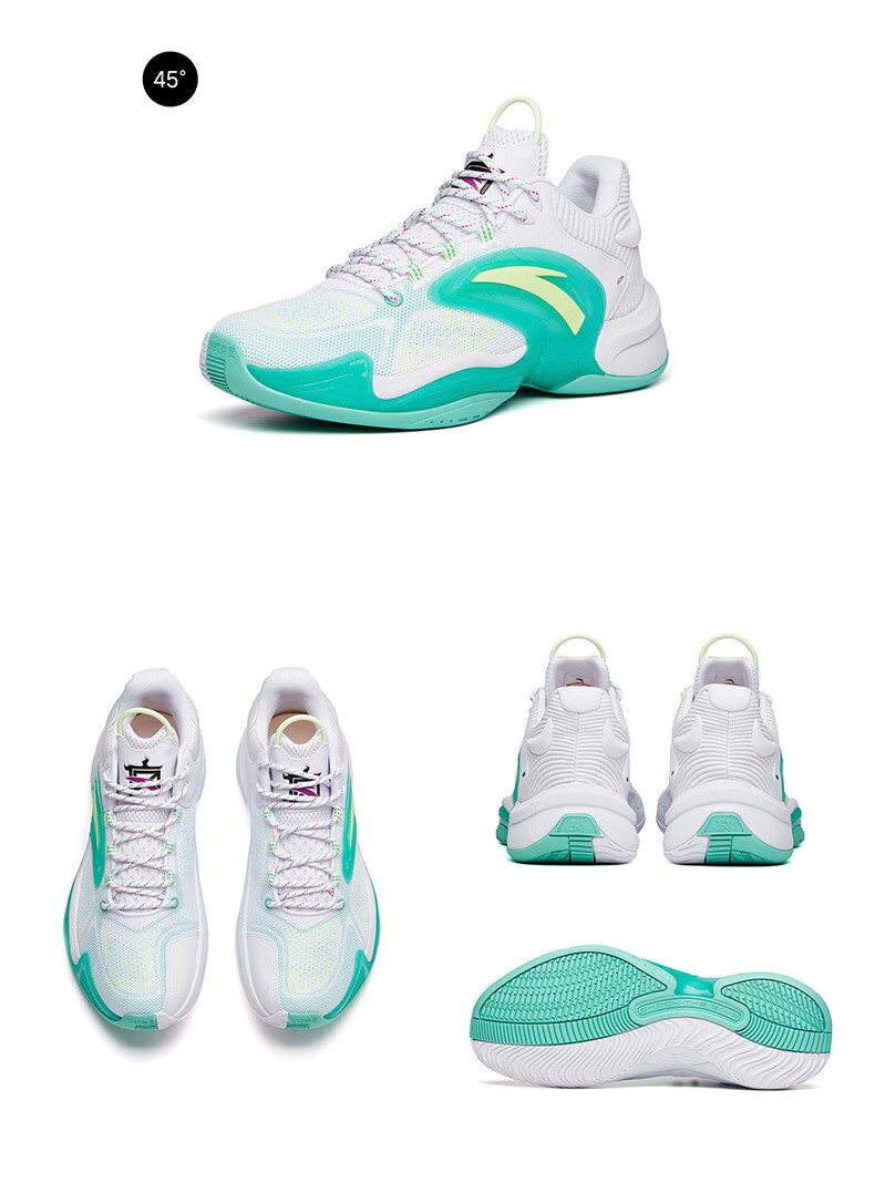 热浪3代安踏要疯5篮球鞋男2022春季低帮外场实战水泥克星运动鞋黑色