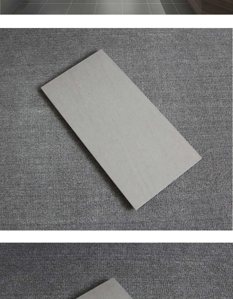 日式灰色瓷砖300x600阳台厨房卫生间全瓷仿古墙砖哑光防滑地板砖 100