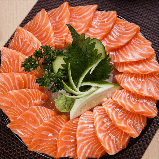 源客行冰鲜虹鳟三文鱼中段日料刺身拼盘新鲜生鱼片即食海鲜三文鱼肉