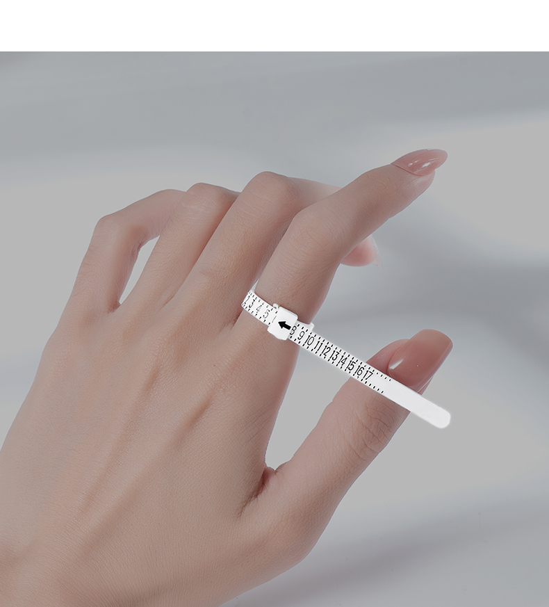 指围测量器手指测量手寸环戒指尺寸工具神器圈口戒围大小号码带尺码