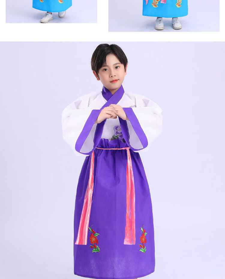 男女童环保衣服环保服装儿童时装秀定制联名款 女款纱网粉色汉服 头饰