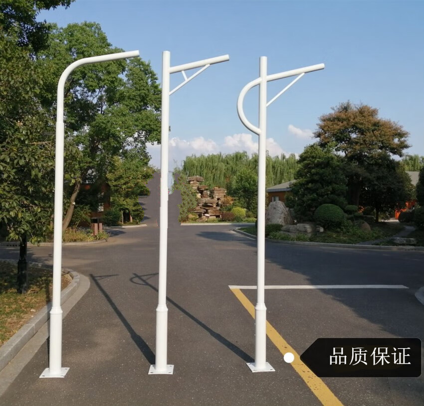 定制led路灯3米4米5米6米新农村户外道路灯自弯臂a字臂海螺臂市电路灯