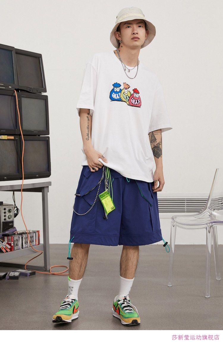 【inxx】&kevin lyons联名潮牌情侣装短袖宽松印花圆领t恤男女同款