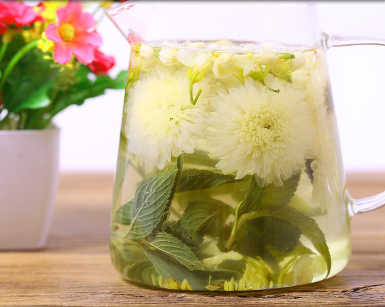 清新口气茶三清茶口干口苦异味口臭下胃火茶桂花茶薄荷茉莉菊花茶2盒