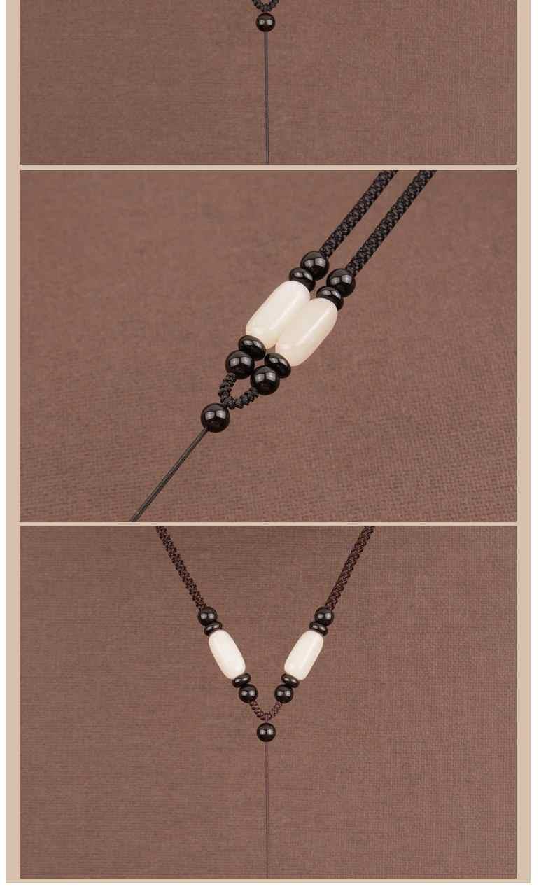 男女项链挂绳和田玉手编吊坠绳玉器玉牌玉石挂坠挂件绳子配绳虎眼石